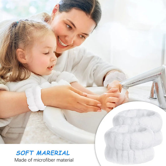 Spa Headband & Wristband Set — Mess-Free Skincare Essential